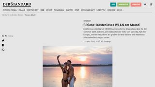 
                            11. Bibione: Kostenloses WLAN am Strand - Reisen aktuell - derStandard ...