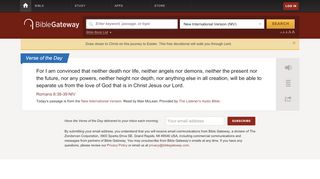 
                            7. BibleGateway.com: A searchable online Bible in over 150 ...