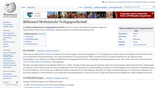 
                            11. Bibliomed Medizinische Verlagsgesellschaft – Wikipedia