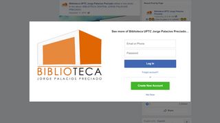 
                            5. Biblioteca UPTC Jorge Palacios Preciado - Facebook