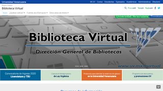 
                            11. Biblioteca Virtual - Universidad Veracruzana