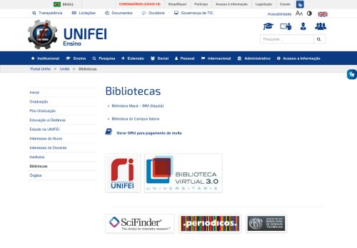 
                            1. Bibliotecas | Unifei