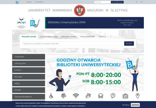 
                            5. Biblioteka Uniwersytecka | Uniwersytet Warmińsko-Mazurski w ... - UWM