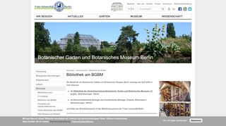 
                            7. Bibliothek am BGBM | BGBM - Botanischer Garten