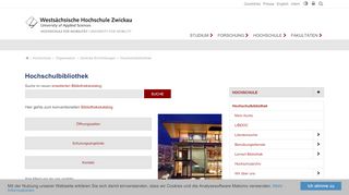 
                            12. Bibliothek der Westsächsischen Hochschule Zwickau