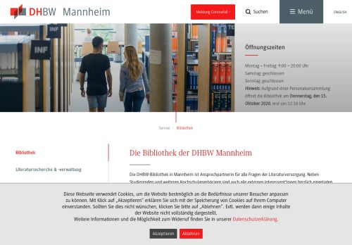 
                            9. Bibliothek - DHBW Mannheim: Duale Hochschule Baden-Württemberg ...
