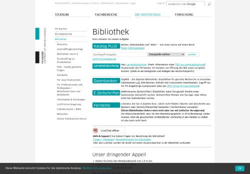 
                            1. Bibliothek - FH Aachen