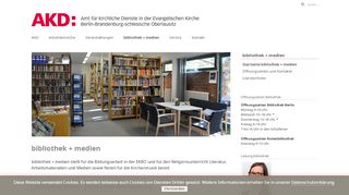 
                            8. bibliothek + medien – Amt für kirchliche Dienste (AKD)