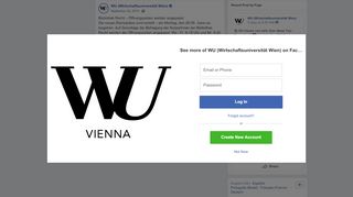 
                            13. Bibliothek Recht – Öffnungszeiten werden... - WU ... - Facebook