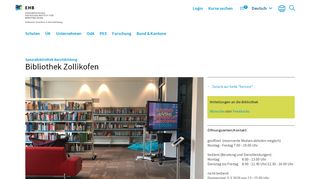 
                            8. Bibliothek Zollikofen | EHB