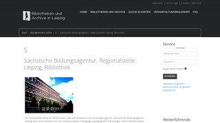 
                            12. Bibliotheken und Archive in Leipzig - Sächsische Bildungsagentur ...