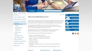 
                            7. Bibliotheksausweis - Universitätsbibliothek der LMU - LMU München