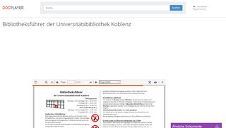 
                            13. Bibliotheksführer der Universitätsbibliothek Koblenz - PDF