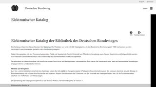 
                            10. Bibliothekskatalog - Deutscher Bundestag