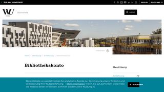 
                            7. Bibliothekskonto - Entlehnung - WU Wien