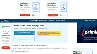 
                            9. BibMe: Free Bibliography & Citation Maker - MLA, APA, Chicago ...