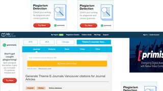 
                            9. BibMe: Generate Thieme E-Journals Vancouver journal article ...