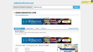 
                            5. bibserve.com at WI. Michelin BibServe - Website Informer
