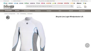 
                            2. Bicycle Line Login Windprotector L/S Weiß, Bikeinn