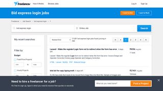 
                            12. Bid express login Jobs, Employment | Freelancer