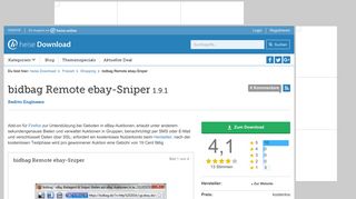 
                            2. bidbag Remote ebay-Sniper | heise Download