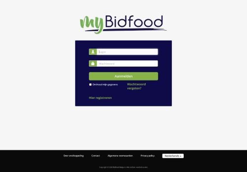 
                            3. Bidfood | Authentificatie - MyBidfood