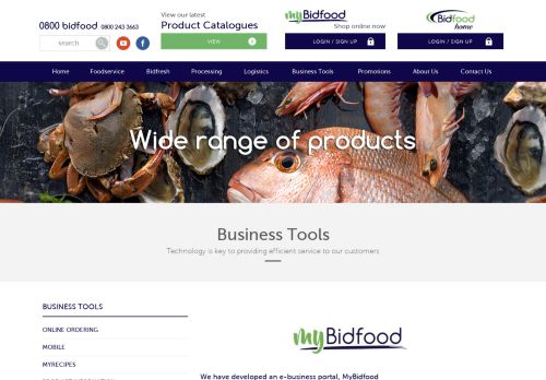 
                            9. Bidfood - Wholesale Foodservice Distributors. Business Tools.
