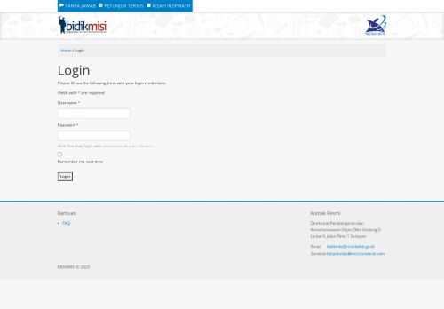 
                            3. Bidikmisi - Bidikmisi - Login