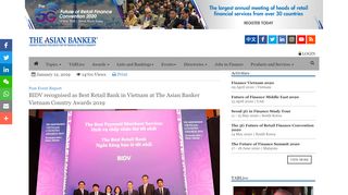 
                            12. BIDV recognised as Best Retail Bank in Vietnam at The Asian Banker ...