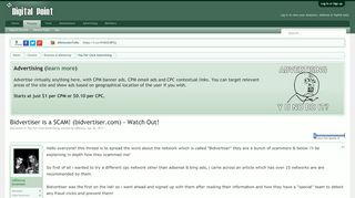 
                            7. Bidvertiser is a SCAM! (bidvertiser.com) - Watch Out! - Digital ...