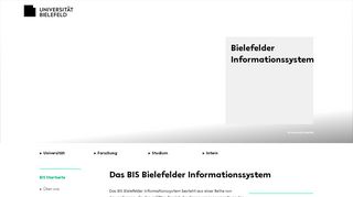 
                            10. Bielefelder Informationssystem - Universität Bielefeld