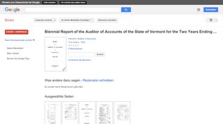 
                            10. Biennial Report of the Auditor of Accounts of the State of Vermont ...