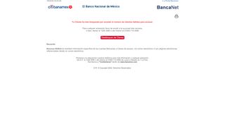 
                            7. Bienvenido a BancaNet - Banamex