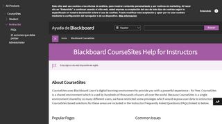 
                            3. Bienvenido a CourseSites | Ayuda de Blackboard - Blackboard Help