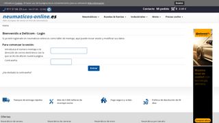 
                            10. Bienvenido a Delticom - Login - neumaticos-online.es