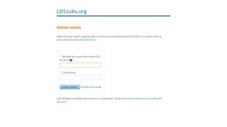 
                            1. Bienvenido a LDSJobs | LDSJobs - LDSjobs.org