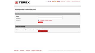 
                            5. Bienvenido al Portal de TEREX Construcción | Terex