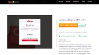 
                            7. Bienvenue au connect.orpi.coop page - Compte utilisateur | MY ORPI.