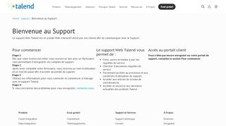 
                            3. Bienvenue au Support - Talend Real-Time Open Source Data ...