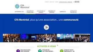 
                            7. Bienvenue ! | CFA Montreal