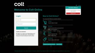 
                            4. Bienvenue dans Colt Online - Colt Online Login - Colt Technology ...