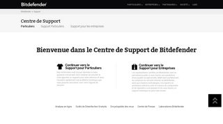 
                            6. Bienvenue dans le Centre de Support de Bitdefender