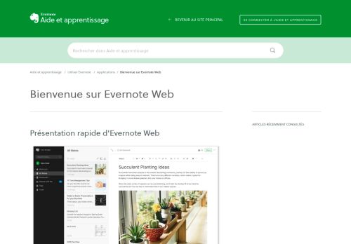 
                            7. Bienvenue sur Evernote Web – Aide & apprentissage Evernote