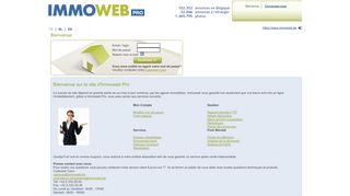 
                            3. Bienvenue sur le site d'Immoweb Pro
