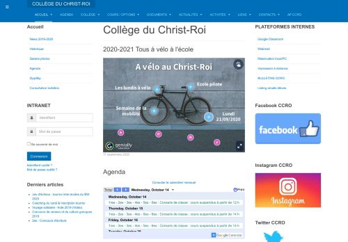 
                            10. Bienvenue sur le site du Collège du Christ-Roi