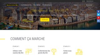 
                            8. Bienvenue sur My WU® | Suisse | Western Union®