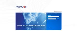 
                            2. Bienvenue sur votre site de commande en ligne - Paragon