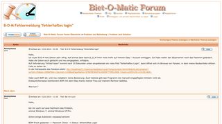 
                            2. Biet-O-Matic Forum :: Thema anzeigen - B-O-M Fehlermeldung ...