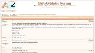 
                            4. Biet-O-Matic Forum :: Thema anzeigen - Login nicht möglich