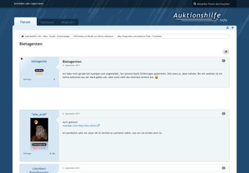 
                            13. Bietagenten - eBay-Programme und Auktions-Tools - Turbolister ...